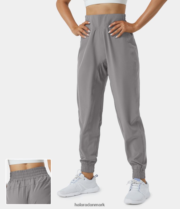 aktivt tøj dk Halara Kvinder afslappede joggers med høj talje, elastisk linning original TH606J40