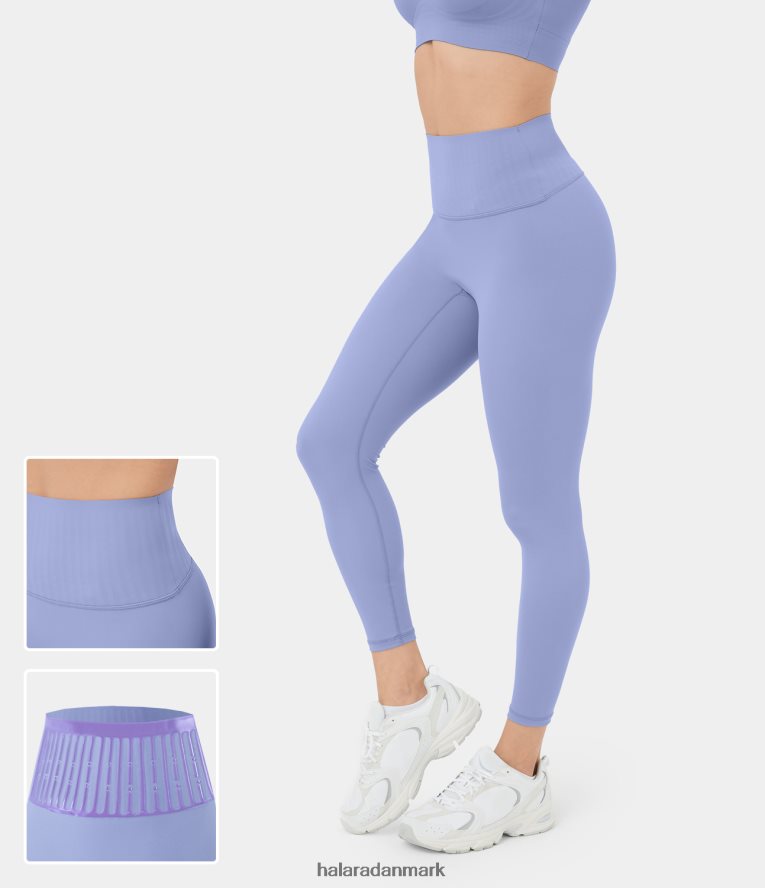 aktivt tøj dk Halara Kvinder højtaljede yoga-leggings til mavekontrol baby lavendel TH606J1493