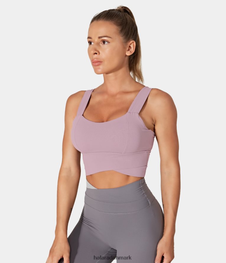aktivt tøj dk Halara Kvinder lav støtte solid longline yoga sports bh original TH606J1617