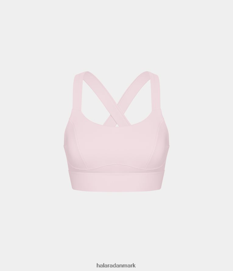 aktivt tøj dk Halara Kvinder lav støtte u-nakke rygløs på kryds og tværs justerbar yoga sports bh balletsko TH606J1588