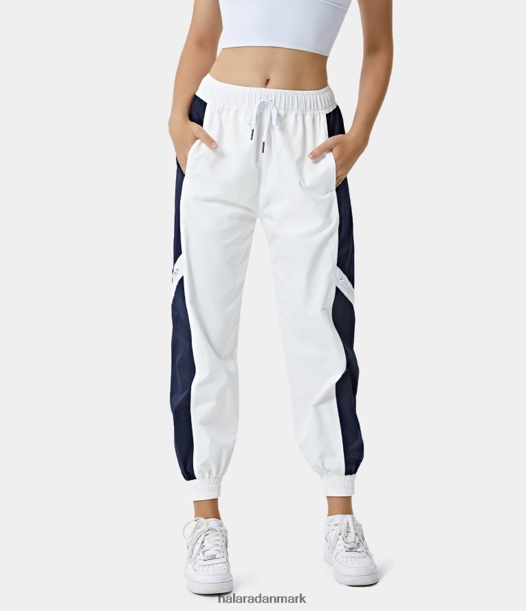 tøj dk Halara Kvinder mellemhøjde bukser med snøre i sidelomme hvid TH606J269