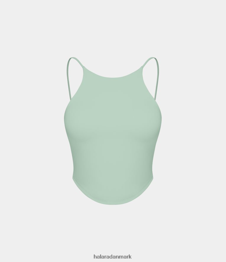 tøj dk Halara Kvinder softlyzero plys spaghetti-rem bagløs buet søm cropped afslappet tanktop original TH606J1667